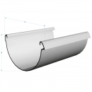 Желоб Docke LUX D141 Графит RAL7024 3000 мм