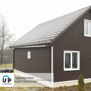 Фасадная панель Ю-Пласт StoneHouse Кирпич Коричневый