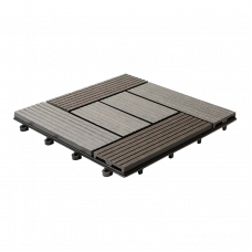 Садовый паркет CM Garden CLASSIC ДПК мелкий вельвет Венге, 300x300x25 мм 11 шт.