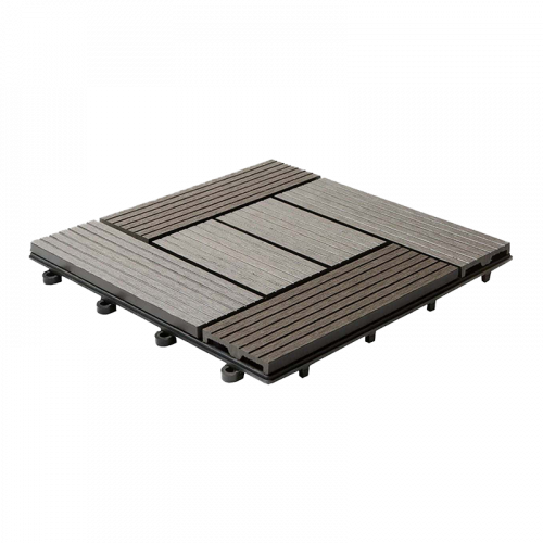 Садовый паркет CM Garden CLASSIC ДПК мелкий вельвет Венге, 300x300x25 мм 11 шт.