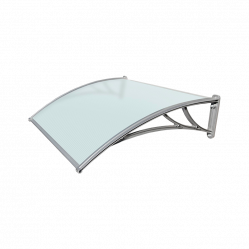 Защитный козырек матовый Fakro 93x28 STOPrain® Серебристый 150 см.