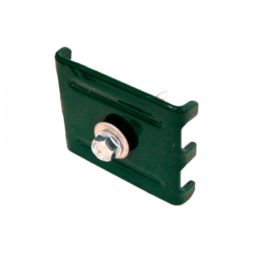 Крепление панели к столбу скоба + саморез Grand Line 3D Light PE RAL6005