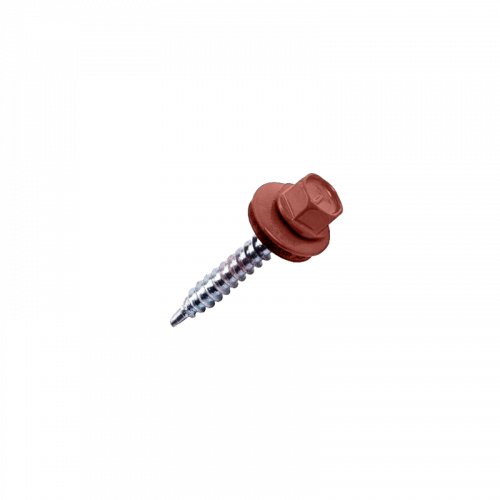 Саморезы кровельные 4,8*35 RR29 / RAL3009 250 шт.