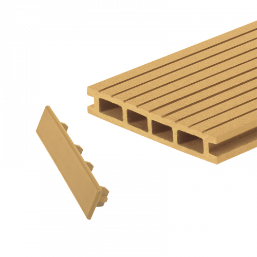 Заглушка торцевая GRINDERDECO пластик гладкая Карамель, 150x25x3 мм 10 шт.