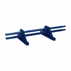 Снегозадержатель трубчатый Металл Профиль МП-1М RAL5005 для металлочерепицы сечение овальное 40x20 мм 1000 мм