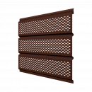 Софит с перфорацией AquaSystem 0,5 мм покрытие GreenCoat Pural BT RAL8017