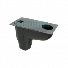 Бокс водоотводный БВ-30.16-ПП PolyMax Basic с вертикальным отводом 817009-Ч 300x163 мм H=208 мм Standartpark