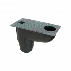 Бокс водоотводный БВ-30.16-ПП PolyMax Basic с вертикальным отводом 817009-Ч 300x163 мм H=208 мм Standartpark