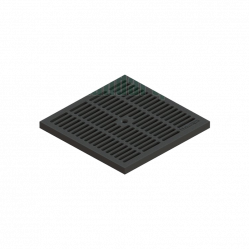 Решетка водоприемная ячеистая Basic пластиковая 3380-Ч 280x280 мм Standartpark Черный