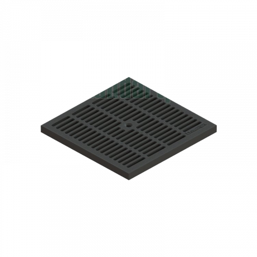 Решетка водоприемная ячеистая Basic пластиковая 3380-Ч 280x280 мм Standartpark Черный