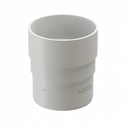 Муфта трубы соединительная Docke PREMIUM D85 Пломбир RAL9003