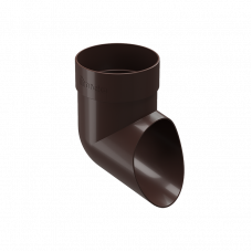 Колено сливное Docke STANDARD D80 Темно-коричневый RAL8019