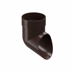 Колено сливное Docke STANDARD D80 Темно-коричневый RAL8019