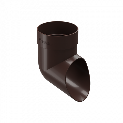 Колено сливное Docke STANDARD D80 Темно-коричневый RAL8019
