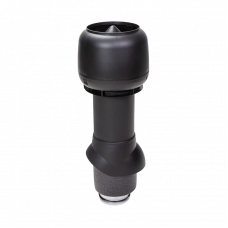 Вентиляционный выход P 125/IS/500 Vilpe RR33 / RAL9005 Черный изолированный