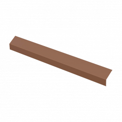Планка карнизная покрытие Pe BRAAS