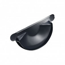 Заглушка желоба Grand Line D125 RAL7024 Темно-серый