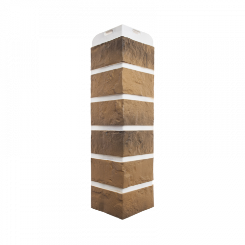Внешний угол для фасадной панели Альта-Профиль Рижский кирпич Бежевый