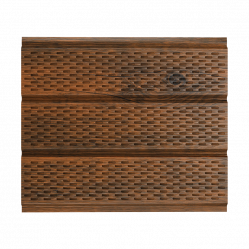 Софит с перфорацией AquaSystem 0,5 мм покрытие Printech NAIVE MAROON (Канадский дуб)